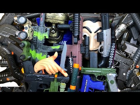 INSANE Giant Army Toy Gun Arsenal! 50+ Realistic Rifles, Sniper Pistols & Soldier Weapons Box