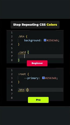 Never Write the Same Color Twice Again CSS #coding #webdev #shorts