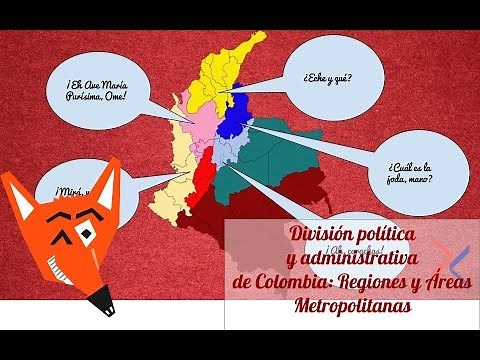 Regiones y Áreas Metropolitanas de Colombia.