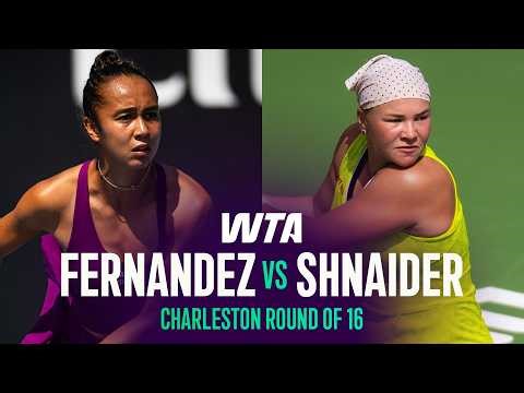 Leylah Fernandez vs. Diana Shnaider | 2026 Charleston Round of 16 | WTA Match Highlights
