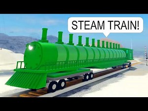 I Drive a MASSIVE Steam Train on Roblox BUT It's Way Too Long