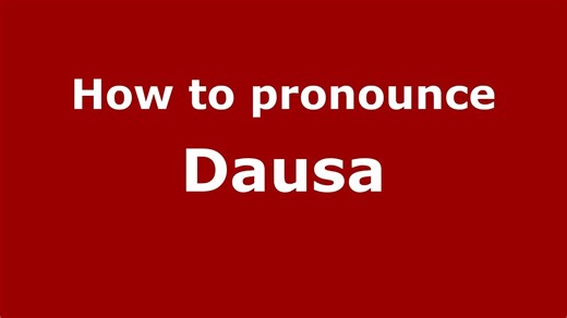 Learn How to Pronounce Dausa | PronounceNames.com