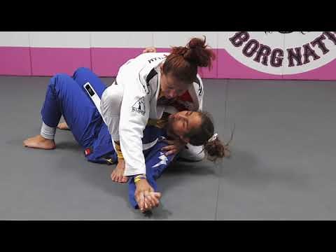 44 MMA Grand Slam Champion Cris Cyborg teaches how to do a Triangle Choke from the mount in BJJ