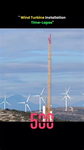The Curious Core on Instagram: ""Ever wondered how those giant wind turbines are built? In this video, we take you behind the scenes of a wind farm installation, showing each stage — from delivery of components to the final moment when the blades start spinning. Discover the technology and teamwork powering a greener future." #windenergy #knowledge #innovation #technology #science #engineering"