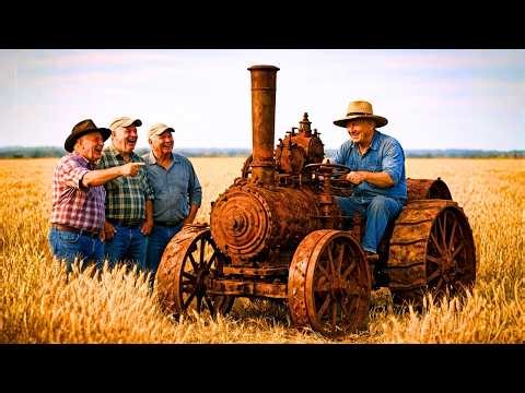 "This 1912 Old Steam Tractor Won’t Last a Day!" — the Farmer Laughed… Until Harvest Tim