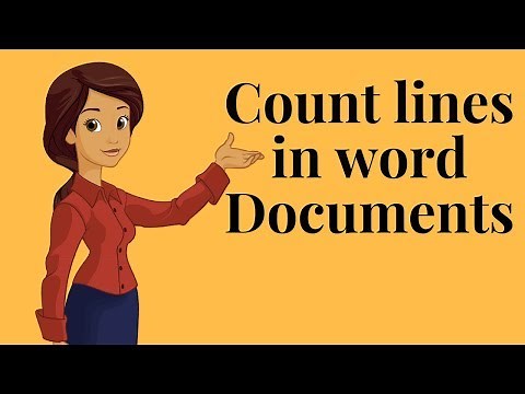 How to count lines in word documents?