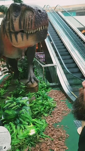 Realistic Life-Sized Tyrannosaurus Rex Model Display