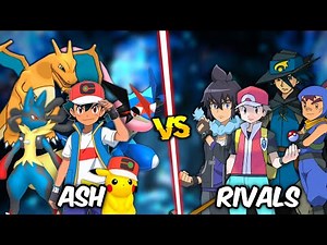 Ash Ketchum's Aces Vs Rivals🔥| Pokemon Battle | Ash's Strongest Pokemon | PokeUltra D #pokemon
