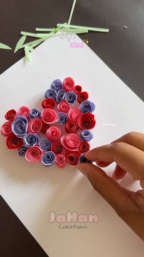 69K views · 20K reactions | DIY Gift Idea  . . . . . . . . . . . . .. #diy #reels #crafts #papercraft #giftideas #diycrafts #paperflower #easycrafts #cute | JaHan Arts Craft | Facebook