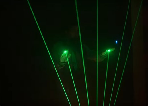 Laser Harp Sets The Tone
