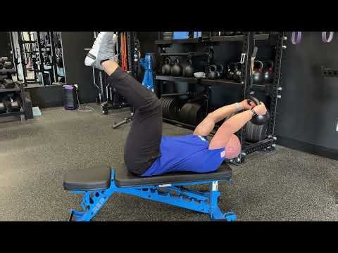 Dead Bug Kettlebell/Dumbbell Pullover