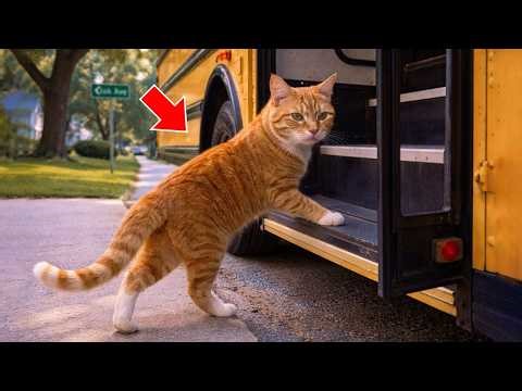Cat Secretly Rode a School Bus Every Day — Then His Owner Found Out Why