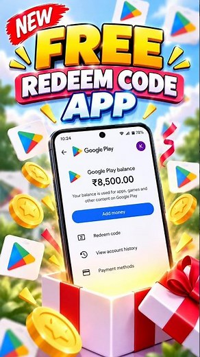 Redeem Code App Real?😱 Get Google Play Gift Cards 🎁 #Shorts