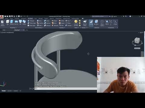 AutoCAD 3D Chair Modeling Step-by-Step Beginner Guide PART 04