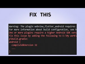 How to Fix "One or more plugins require a higher Android SDK version"
