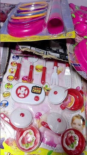 Unboxing Mini Cooking set _ miniature full plastic kitchen Set Installation Satisfying ASMR video