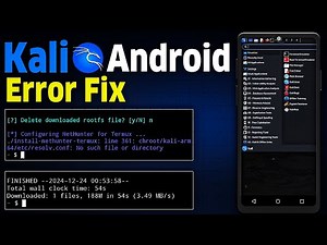 Kali Linux Installation Error Fix Termux | Configuring Nethunter For Termux Fix |