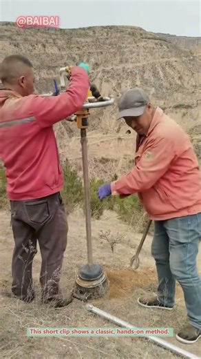 How to Drive a Fence Post by Hand! #shorts