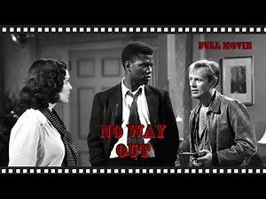 No Way Out (1950) | Sidney Poitier | Classic Movie | Film Noir | Full Movie
