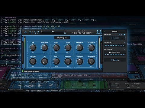 Blue Cat's Plug'n Script - Build Your Own Audio Plug-Ins