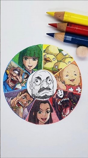 #千と千尋の神隠し #spiritedaway #ghibli #ジブリ #colorwheel #colormixing