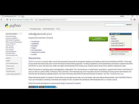 Install Robot Framework Without PIP