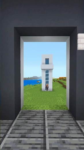 ⛏️💎⚒️ Realistic Elevator in Minecraft 🛗 #minecraft #minecraftbuilding #minecraftshorts