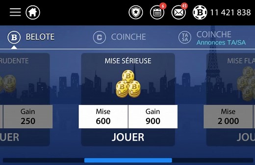 📢 Afin de vous permettre de continuer à jouer à votre jeu de belote préféré sur votre ordinateur (via Facebook), l'équipe de Belote Multijoueur a déployé de nombreux efforts pour répondre à la fin annoncée du plugin Flash Player (fin 2020) par les navigateurs. Découvrez cette petite vidéo de présentation de la nouvelle interface (qui prend appui sur la version disponible sur mobile), et qui plutôt intuitive❗️😉 Bon à savoir : - Tout l'espace de l'écran est désormais dédié à l'affichage du jeu (