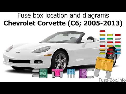 Fuse box location and diagrams: Chevrolet Corvette (C6; 2005-2013)