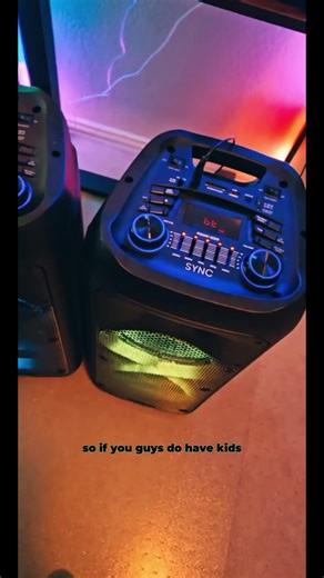 Nova Portable Rechargeable Karaoke Bluetooth Speaker by Fuzix – Dual Wireless Microphones, Dynamic LED Lights, FM Radio, USB, Micro SD with Remote Audio Card Remote Control