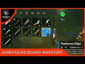 Unreal Engine: Gamepad/Keyboard Inventory Creation | Step-by-Step Tutorial