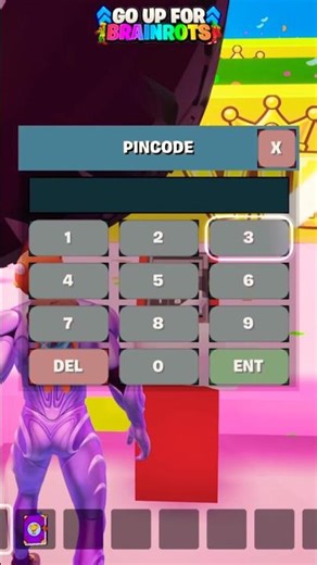ALL SECRETS CODE GO UP FOR BRAINROTS FORTNITE #shorts #fortnite