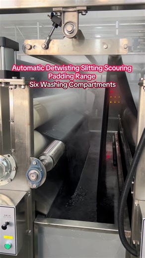 Automatic Detwisting Slitting Scouring & Padding Range Six Washing Compartments #Openwidthfabricsofteningmachine#High-efficiencypadding#Fabriccleaningmachine#Fabricburningmachine#Fabric packing machine equipment