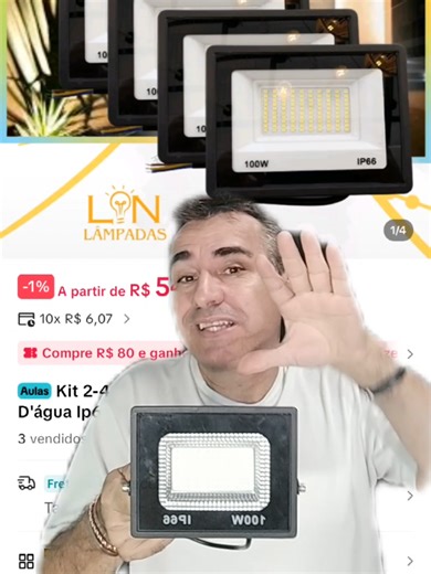 Refletor led 100w ip66 a prova dágua #refletor #luzled #promocao