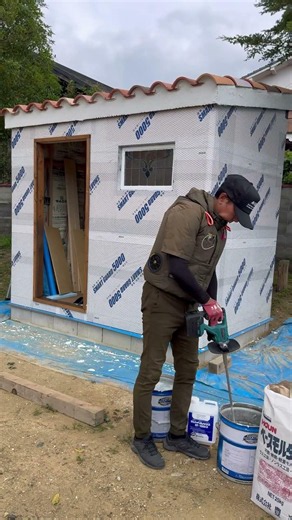 ひとりDIYで小屋作り7 #diy #ガーデニング #小屋