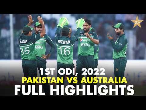 Full Highlights | Pakistan vs Australia | ODI Series | 1st ODI, 2022 | MR1K