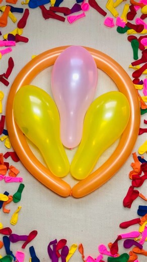 Knife Pop Crystal Balloons ASMR || Fast Pink Yellow Burst 🎈🔪💥 #shorts #satisfying #balloon