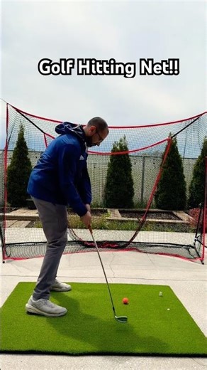 My backyard golf setup! #golf #golfing #shorts #backyard
