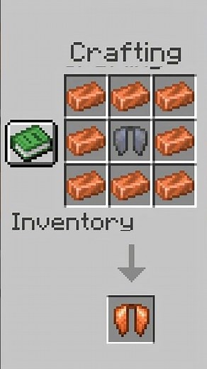 Crafting the COPPER ELYTRA in Minecraft! 🟠🪽#minecraft #shorts