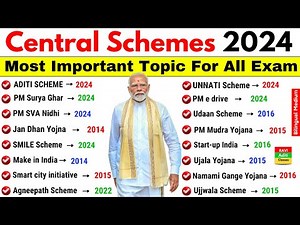 Central schemes of India 2024 | Schemes of govt of India 2024 | Scheme Current Affairs 2024