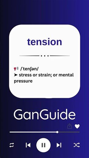 B2 English Word: TENSION | Meaning & Pronunciation