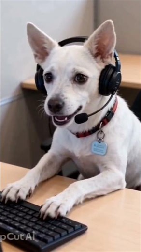 Thumper tries to help Captain with his computer #funny #dogs #pets #thecarpetgang