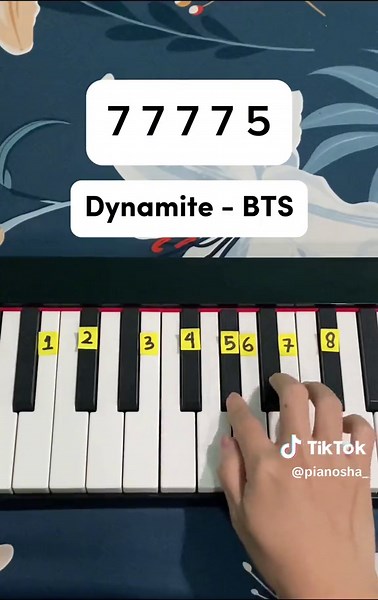 Dynamite - BTS | easy tutorial #creatorsearchinsights #pianotutorial #dynamite #bts_official_bighit #fypシ #foryou #foryoupage