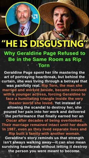 Why Geraldine Page Refused to Be in the Same Room as Rip Torn #shorts