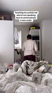 Teaching my autistic kid who is non speaking how to respond and communicate to a new script #autism #autistic #autismawareness #autismacceptance #autismmom #autismkids #autismparents #autismfamily #actuallyautistic #nonspeaking #speech #communication | Aliyu's Quotes on the Autism Spectrum