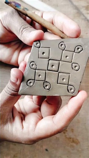 Easy Kolam Design on Terracotta | Beginner Clay Art Tutorial