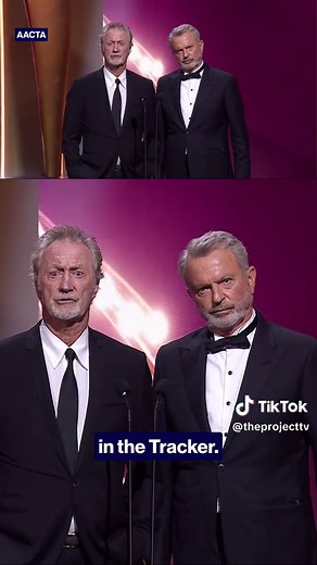 Sam Neill and Bryan Brown friendship at AACTA Awards