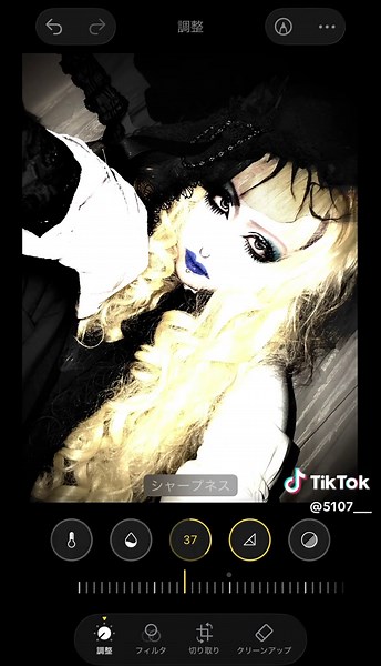 動画投稿の前に、、私がいつもやっている写真色味編集について。 ⁡90s Visual Kei-style photo editing. #malicemizer #malicemizermana ⁡#mana #vkei #gothicstyle
