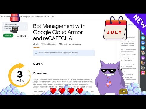 Bot Management with Google Cloud Armor and reCAPTCHA | #2025 | #GSP877 |#qwiklabs |Solution