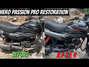 Hero Passion pro modified ||new look ||restoration ||repaint ||modified 2016 model hero passion pro